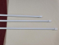 Preview: Vitragenstange Weiss ausziehbar 80 - 110 cm