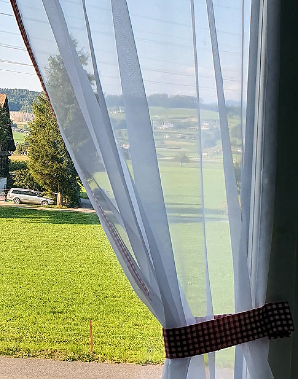 Kurzgardinen-Scheibengardinen Landhausstil